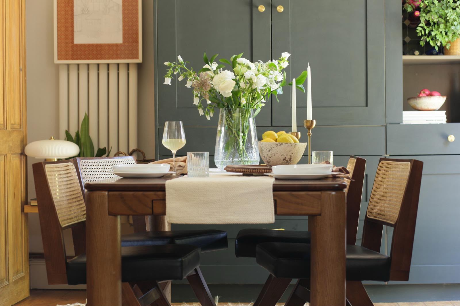 Ania Kay interior design dining room layout design for interior design portfolio